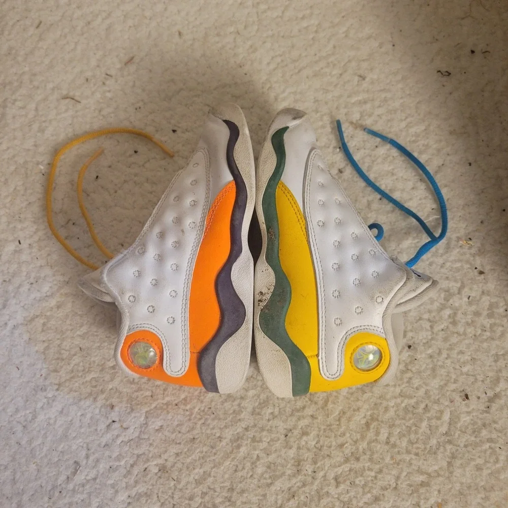Air Jordan 13 Retro Playground Toddler 10C White Multicolor CV0812-158 2020